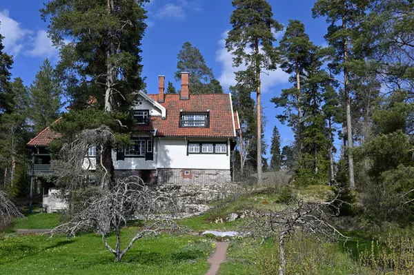 stock image JARVENPAA, FINLAND, MAY 09, 2024: Ainola, the home great Finnish composer Jean Sibelius and his family in summer 