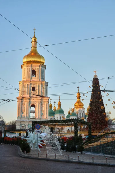 우크라이나 에프에 2022 소피아 대성당 크리스마스 — 스톡 사진