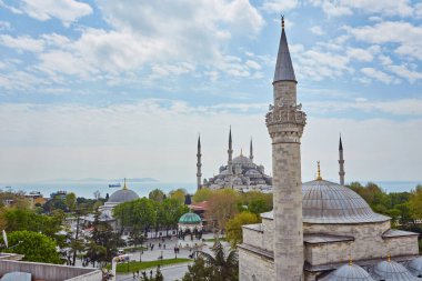 Istanbul, Türkiye'de Sultan bir güzel yaz günü Ahmed Camii Sultanahmet Camii