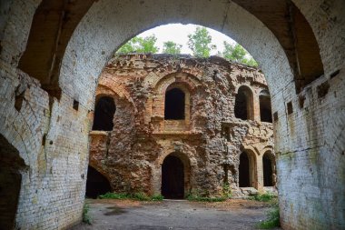 Rivne Bölgesi, Ukrayna 'daki Dubno Kalesi veya Tarakaniv Kalesi harabeleri