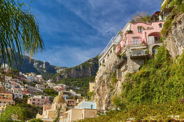 Piękny Krajobraz Miasteczka Positano Słynnym Wybrzeżu Amalfi Włochy — Zdjęcie stockowe
