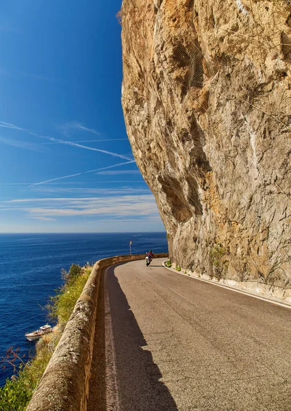 Дорога Вздовж Узбережжя Амальфі Італія — стокове фото