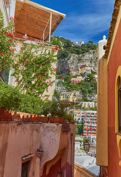 Piękne Miasto Positano Wybrzeże Amalfi Włochy — Zdjęcie stockowe