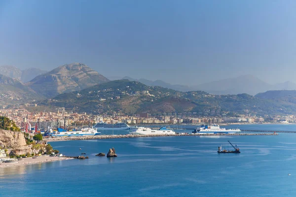 Kilátás Salerno Salerno Campania Öbölre Olaszország — Stock Fotó