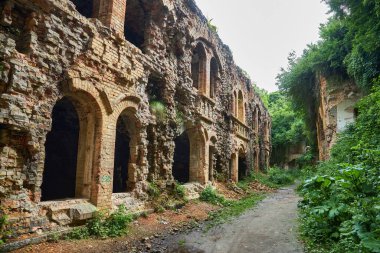 Rivne Bölgesi, Ukrayna 'daki Dubno Kalesi veya Tarakaniv Kalesi harabeleri