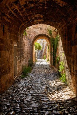 Polignano al mare - doğa manzaralı küçük bir kasaba olan puglia, İtalya