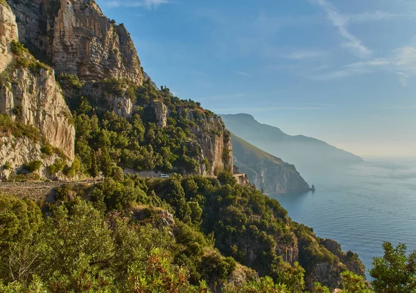 Weg Langs Kust Van Amalfi Italië — Stockfoto