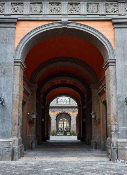 Neapel Italien Oktober 2019 Kungliga Slottet Torget Plebiscito Neapel Kampanien — Stockfoto