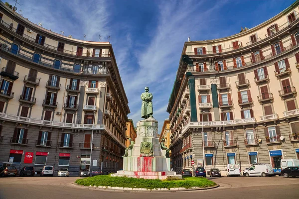 Nápoles Itália Outubro 2019 Charmosa Paisagem Urbana Incluindo Beira Mar — Fotografia de Stock