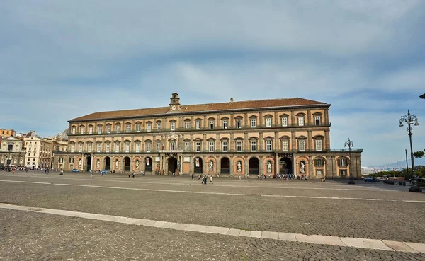 Nápoles Itália Outubro 2019 Royal Palace Plebiscito Square Nápoles Campania — Fotografia de Stock