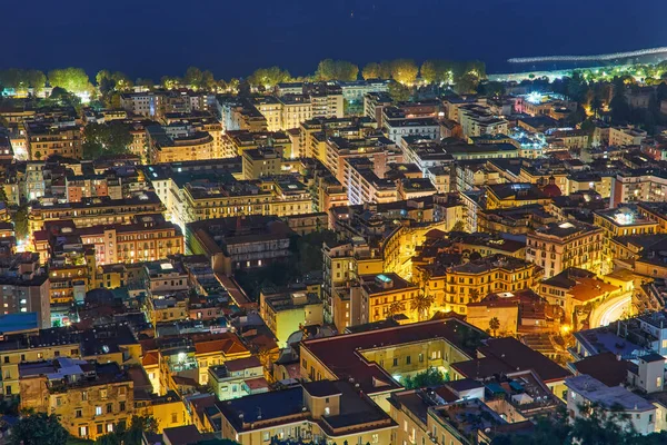 Panoramic Scenic View Naples Night Campania Italy — Stock Photo, Image