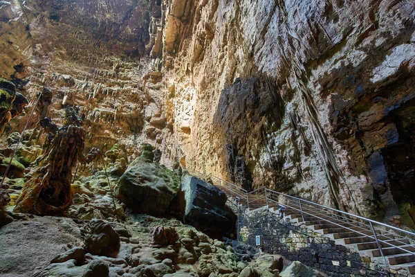 Caves Castellana Puglia Itália Eles Sobem Menos Dois Quilômetros Cidade — Fotografia de Stock