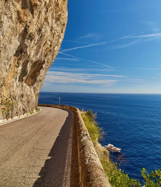 アマルフィ海岸沿いの道路 イタリア — ストック写真
