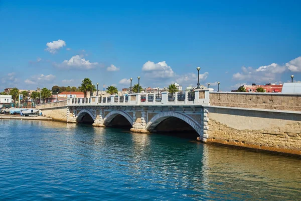 Ponte Porta Napoli Também Conhecida Como Ponte Pedra Taranto Puglia — Fotografia de Stock