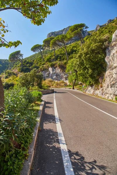 Estrada Longo Costa Amalfitana Itália — Fotografia de Stock