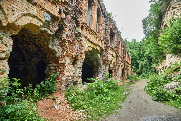 stock image Ruins of old fortification Fort outpost Dubno or Tarakaniv fort in Rivne region, Ukraine