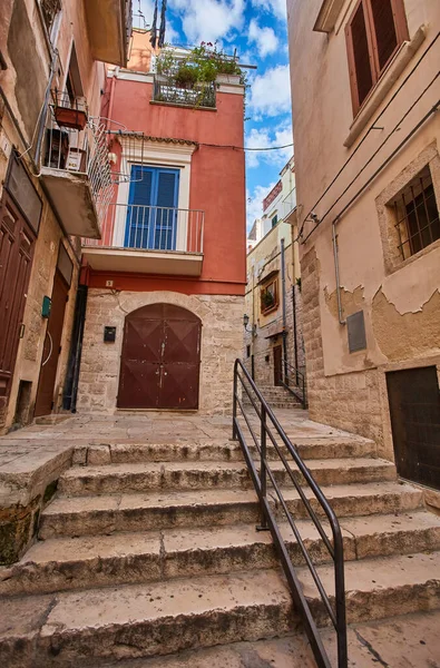 Barletta Casas Rua Parte Antiga Cidade Puglia Itália — Fotografia de Stock
