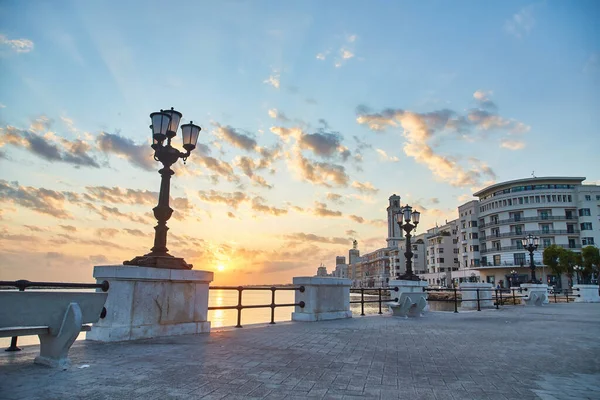 Panoramisch Uitzicht Bari Zuid Italië Regio Puglia Apulië Aan Zee — Stockfoto