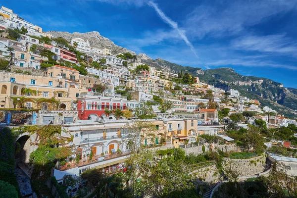 Hermoso Paisaje Con Ciudad Positano Famosa Costa Amalfitana Italia — Foto de Stock
