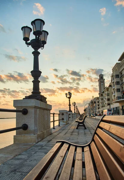 Bari Waterfront Parte Manhã Puglia Itália — Fotografia de Stock