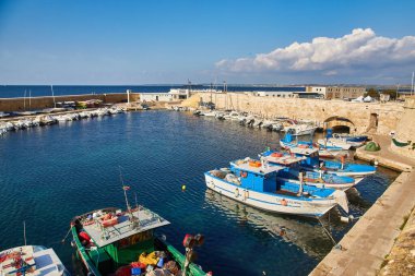 Balıkçı tekneleri, Gelibolu, Apulia Güney İtalya