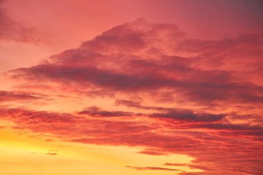 Panorama sunset sky for background or sunrise sky and cloud at morning.