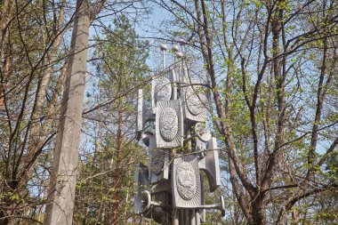 Terk edilmiş Pripyat şehrinde 