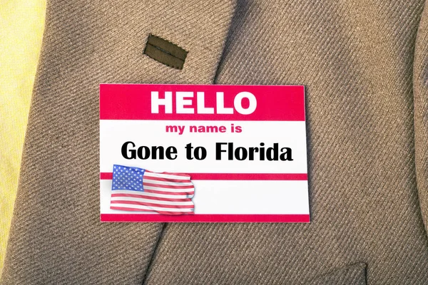 Nombre Gone Florida Chaqueta Abrigo — Foto de Stock