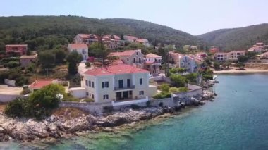 Fiscardo kasabası Kefalonia Adası Yunanistan