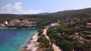 Fiscardo kasabası Kefalonia Adası Yunanistan