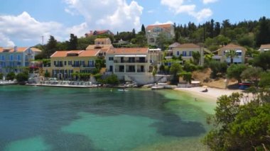 Fiscardo kasabası Kefalonia Adası Yunanistan
