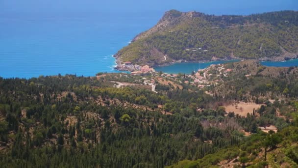 Asos Stadt Kefalonia Insel Griechenland — Stockvideo