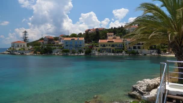 Fiscardo Miasto Kefalonia Wyspa Grecja — Wideo stockowe
