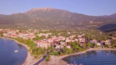 Nidri kasabası Lefkada Adası Yunanistan