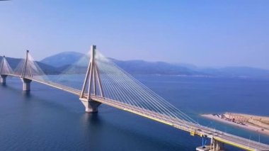 Patra köprüsü Yunanistan hava görüntüsü