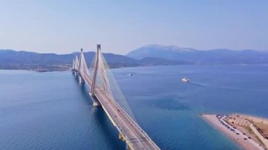 Patra köprüsü Yunanistan hava görüntüsü