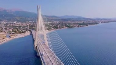 Patra köprüsü Yunanistan hava görüntüsü