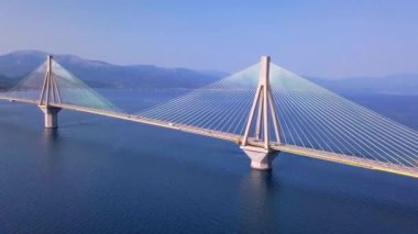 Patra köprüsü Yunanistan hava görüntüsü