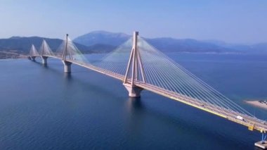 Patra köprüsü Yunanistan hava görüntüsü
