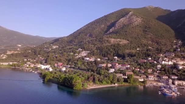 ニドリ町レフカダ島ギリシャ — ストック動画