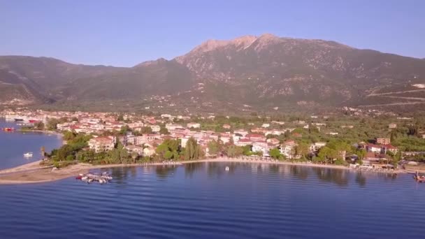 Nidri Kasabası Lefkada Adası Yunanistan — Stok video