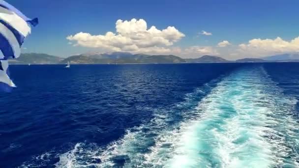 Loď Plující Moři — Stock video