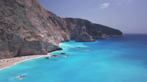 希腊卡齐基港海滩 — 图库视频影像