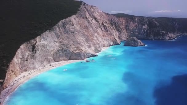 Porto Katsiki Plaża Grecja — Wideo stockowe