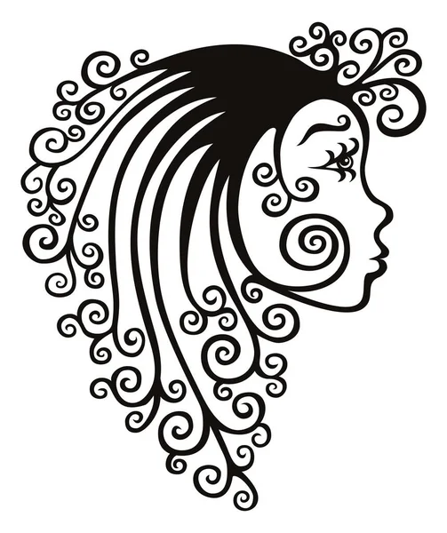 Tatuaggio Vergine Creato Stile Tribale — Vettoriale Stock
