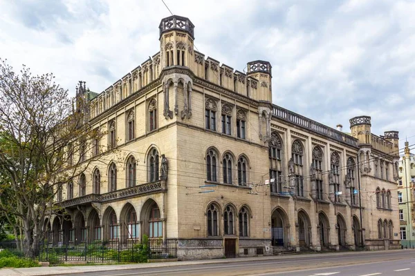 Bangunan Bersejarah Bergaya Gotik Wroclaw Polandia — Stok Foto