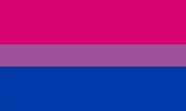 Bisexual Love Pride Identity Flag — Stock Vector