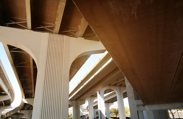 Low Angle View Highway Bridge Stock Picture