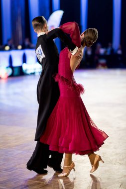 26.03.2022, Szczecin, Polonya Balo Salonu Turnuvası: Dans pistinde çifte standart dans