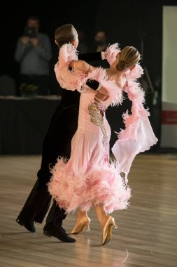 26.03.2022, Szczecin, Polonya Balo Salonu Turnuvası: Dans pistinde çifte standart dans